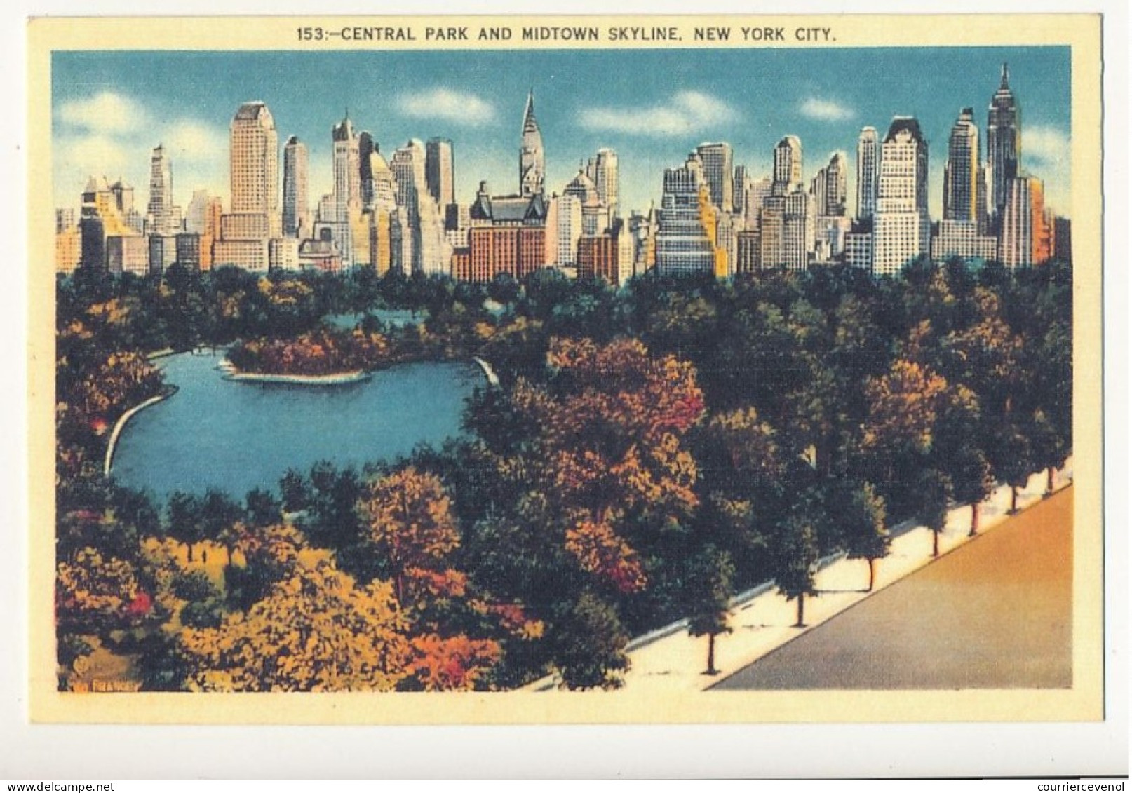 3 CPM - Reproduction D'ancien (c 2006) NEW-YORK (Empire State Building), Central Park, Prometeus Fountain - Other & Unclassified