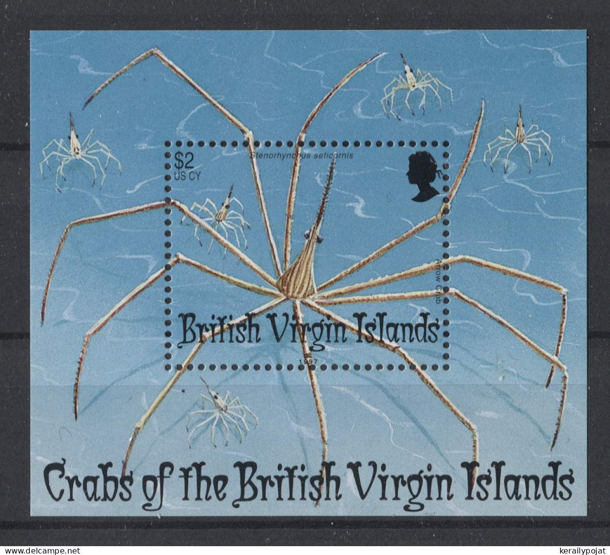 British Virgin Islands - 1997 Crabs Block MNH__(TH-18961) - British Virgin Islands