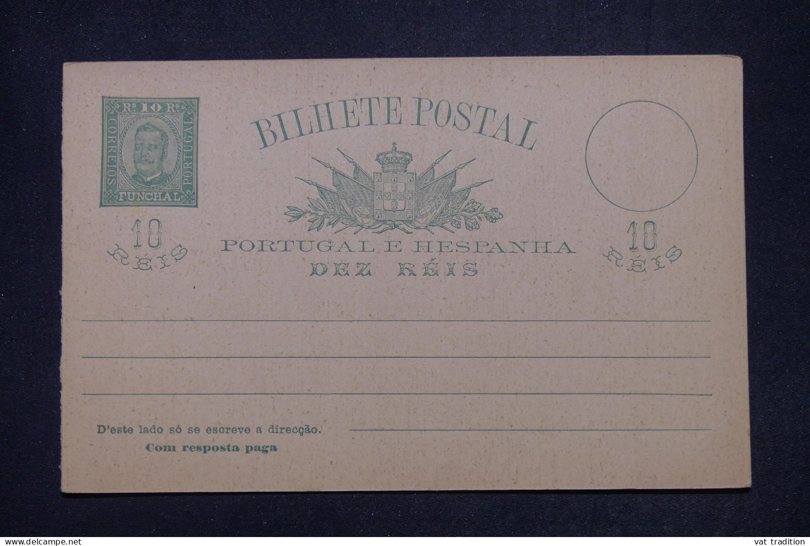 FUNCHAL- Entier Postal Avec Réponse Non Circulé - L 142180 - Funchal
