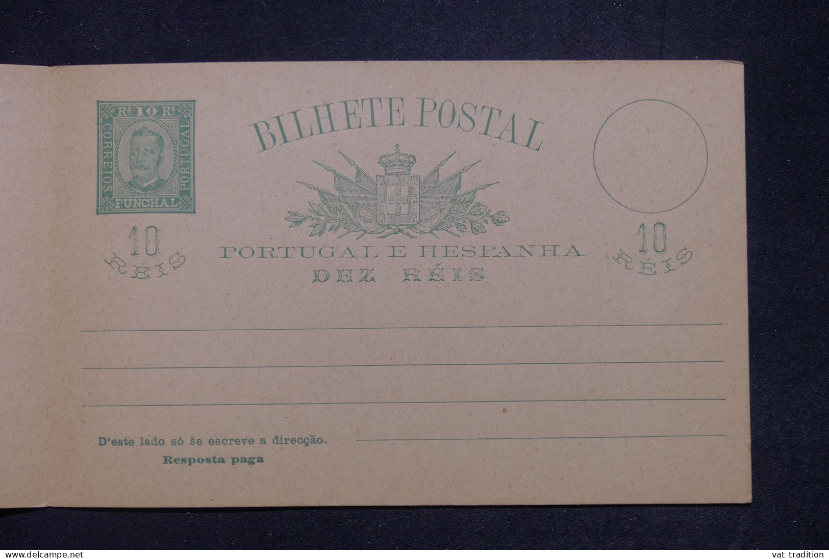 FUNCHAL- Entier Postal Avec Réponse Non Circulé - L 142180 - Funchal