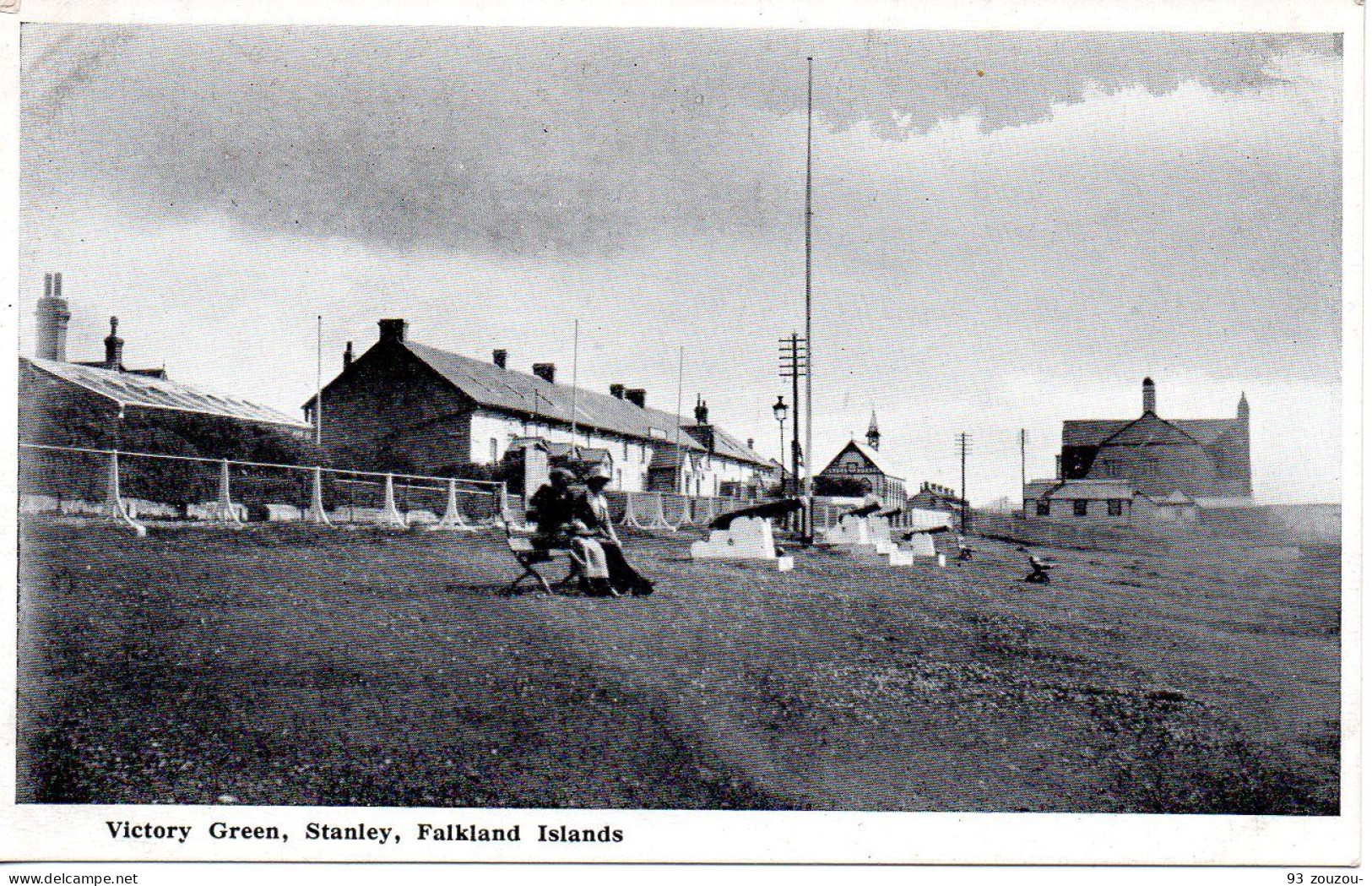 Falkland. Iles Malouines. Victory Green Stanley Falkland Islands.. Carte Rare,impeccable Et Vierge. - Falklandeilanden
