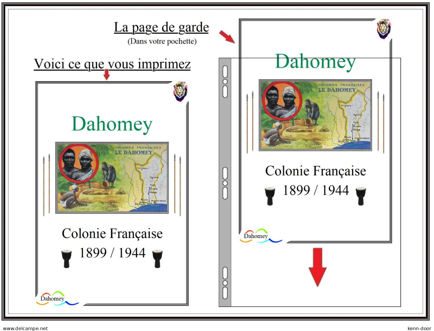 Album De Timbres à Imprimer   LE DAHOMEY - Autres & Non Classés