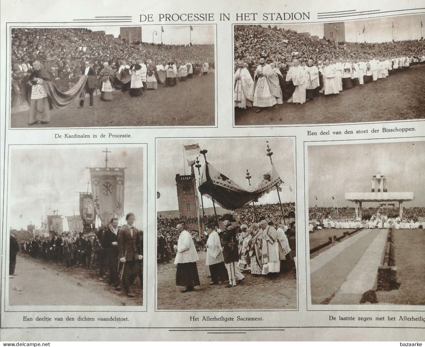 AMSTERDAM..1924.. HERINNERING AAN HET XXVII ste INTERNATIONAAL EUCHARISTISCH CONGRES / KARD.VAN ROSSUM/BARON van VOORST