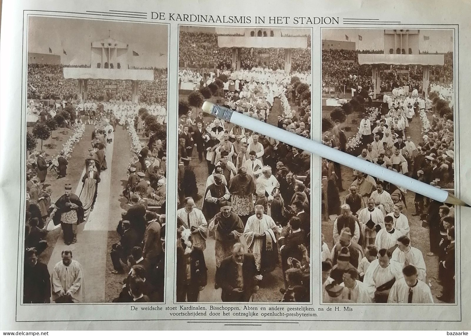 AMSTERDAM..1924.. HERINNERING AAN HET XXVII ste INTERNATIONAAL EUCHARISTISCH CONGRES / KARD.VAN ROSSUM/BARON van VOORST