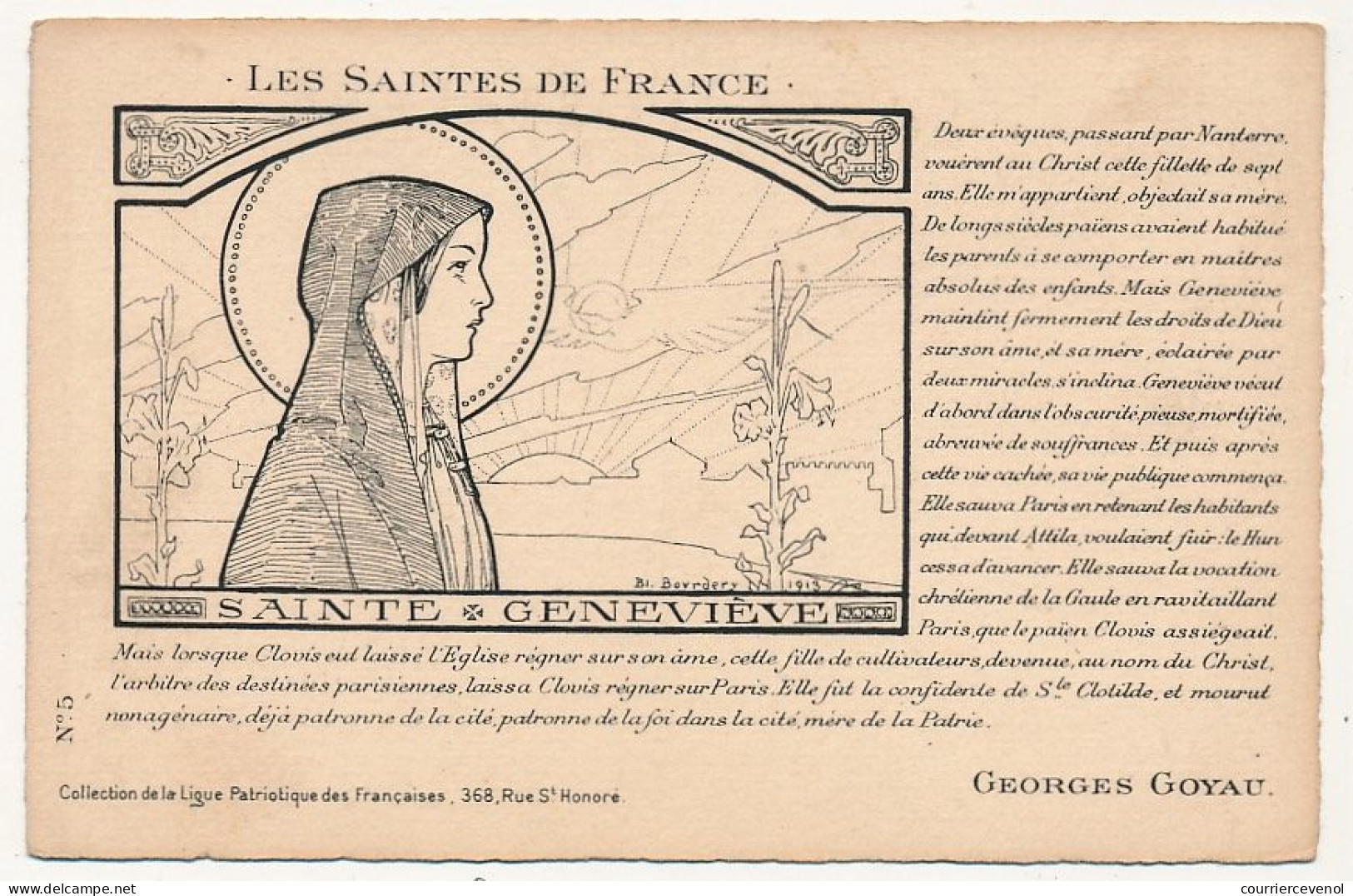 CPA - Les Saintes De France - Sainte Geneviève - Heiligen