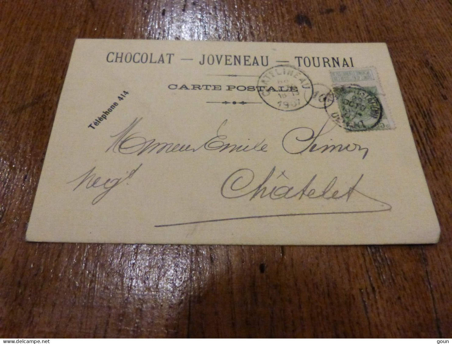 Cpa  Chocolat Joveneau Tournai - Doornik