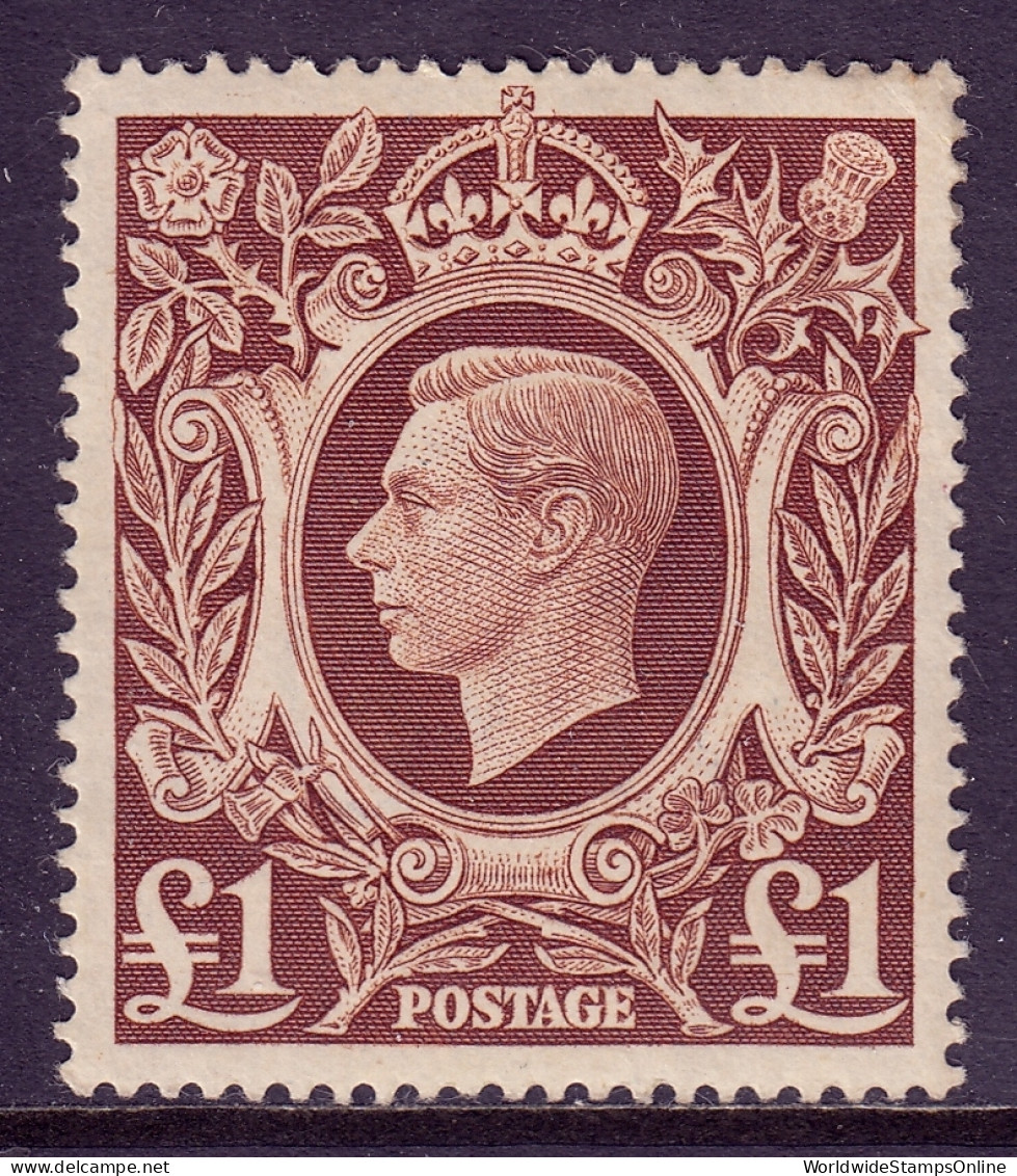 Great Britain - Scott #275 - MH - Minor Discoloration UR Corner - SCV $25 - Unused Stamps