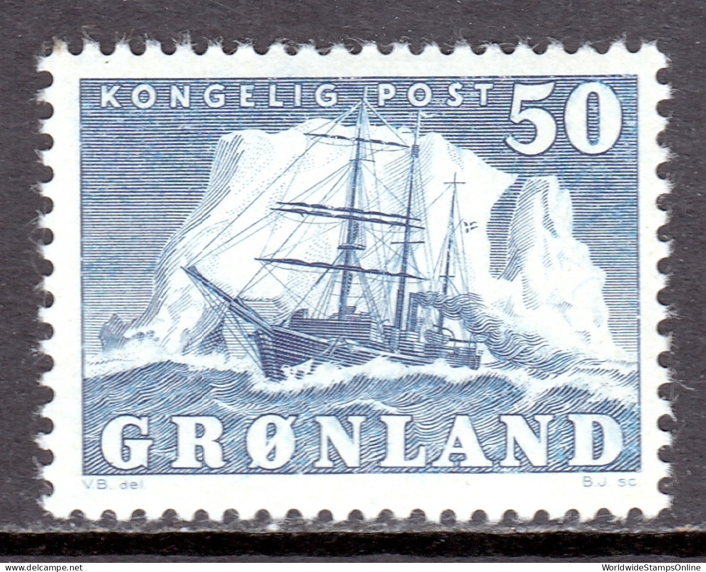 Greenland - Scott #35 - MNH - Gum Toning - SCV $52.50 - Neufs