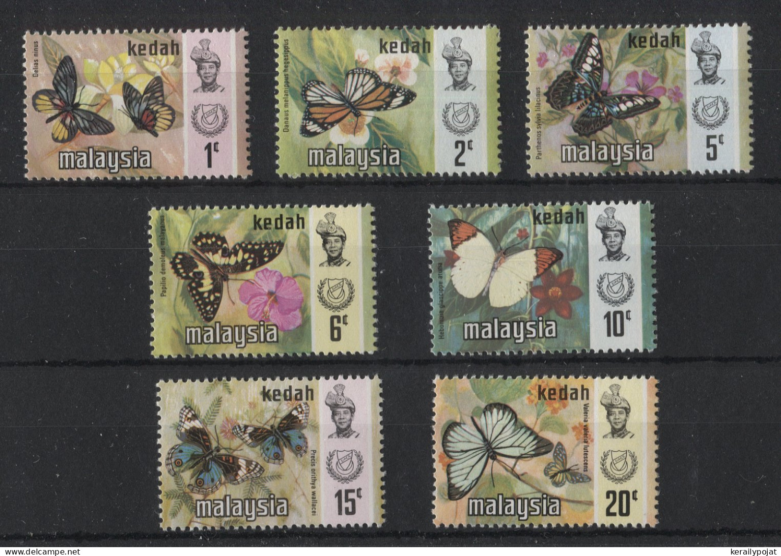 Kedah - 1971 Butterflies MNH__(TH-22605) - Kedah