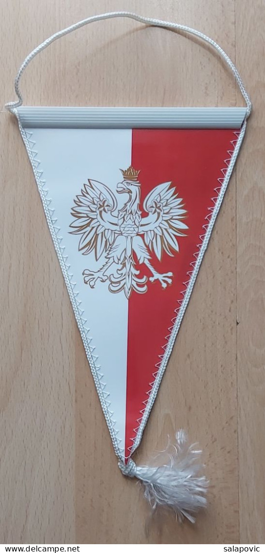 KS Hutnik Kraków Poland Football Soccer Club Fussball Calcio Futbol Futebol PENNANT, SPORTS FLAG ZS 4/13 - Habillement, Souvenirs & Autres