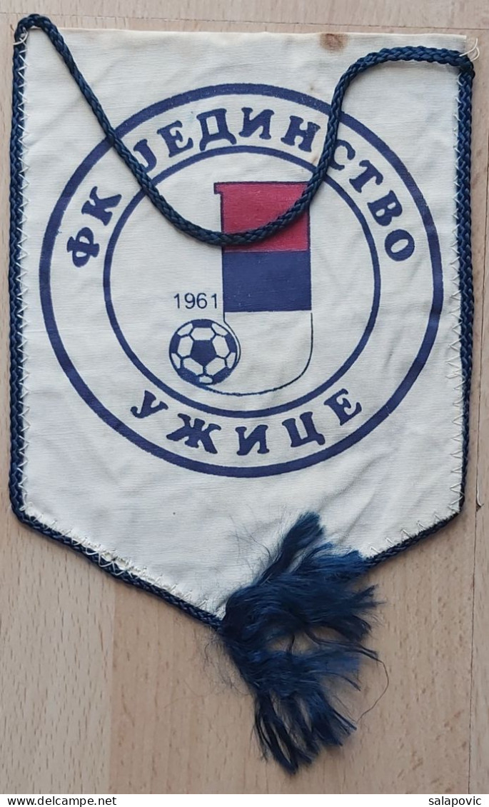 FK Jedinstvo Uzice, Serbia Football Soccer Club Fussball Calcio Futbol Futebol PENNANT, SPORTS FLAG ZS 4/14 - Habillement, Souvenirs & Autres