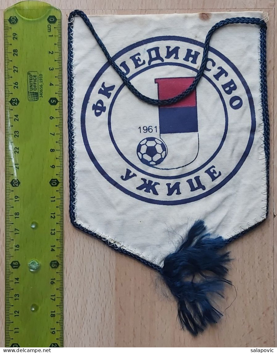 FK Jedinstvo Uzice, Serbia Football Soccer Club Fussball Calcio Futbol Futebol PENNANT, SPORTS FLAG ZS 4/14 - Uniformes Recordatorios & Misc