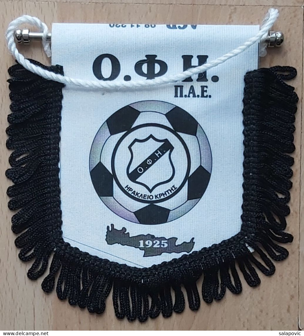 OFI Crete (ΟΦΗ), Greece Football Soccer Club Calcio Futbol Futebol PENNANT, SPORTS FLAG ZS 4/14 - Habillement, Souvenirs & Autres