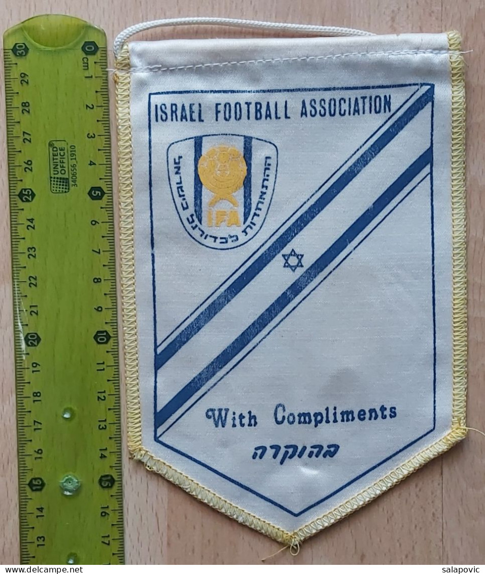 Israel Football Association Football Soccer Club Calcio Futbol Futebol PENNANT, SPORTS FLAG ZS 4/14 - Uniformes Recordatorios & Misc