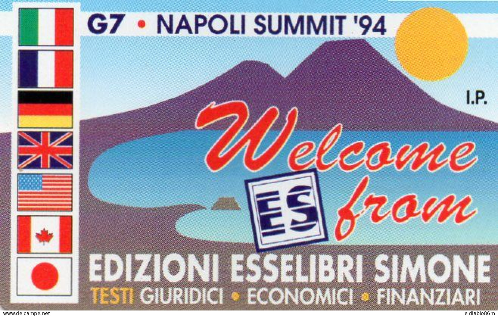 ITALY - MAGNETIC CARD - SIP - PRIVATE RESE PUBBLICHE - 195 - ED. SIMONE - G7 MAPOLI SUMMIT 94 - MINT - Private Riedizioni