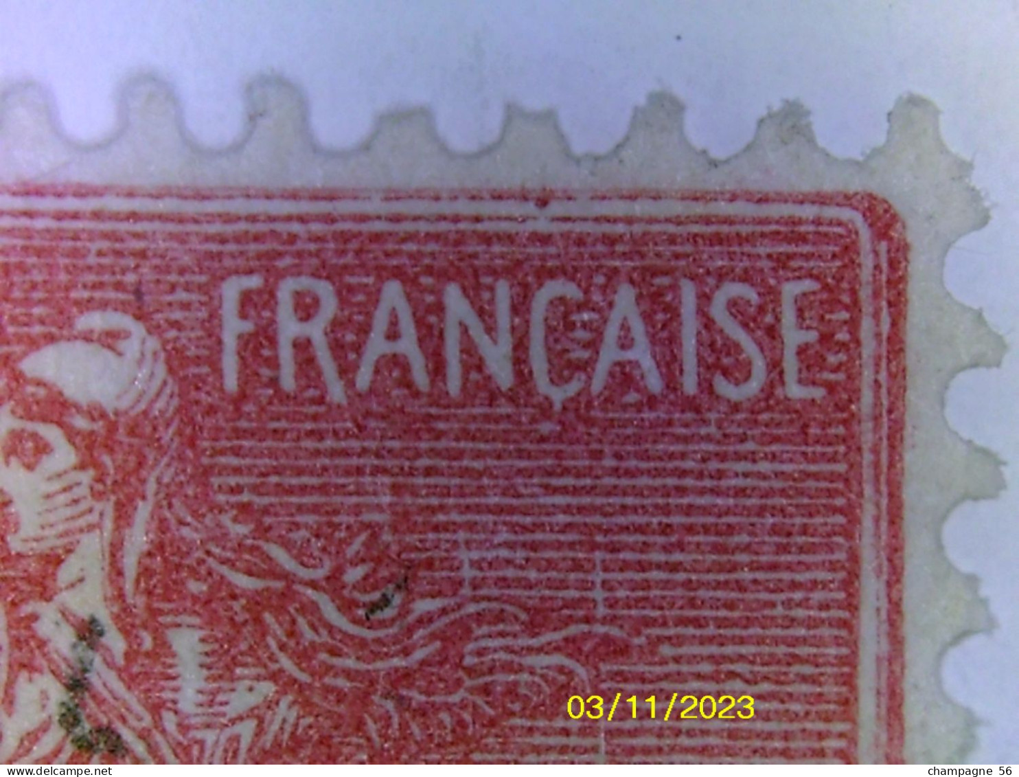 VARIETES FRANCE 1924 N° 201  SEMEUSE LIGNEE OBLITEREE CADRE BRISEE 18 . 9 .26 DOS CHARNIERE - Used Stamps