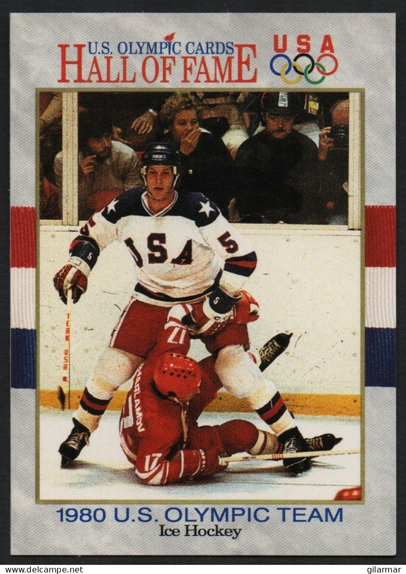 UNITED STATES - U.S. OLYMPIC CARDS HALL OF FAME - ICE HOCKEY - 1980 U.S. OLYMPIC TEAM - # 65 - Trading-Karten