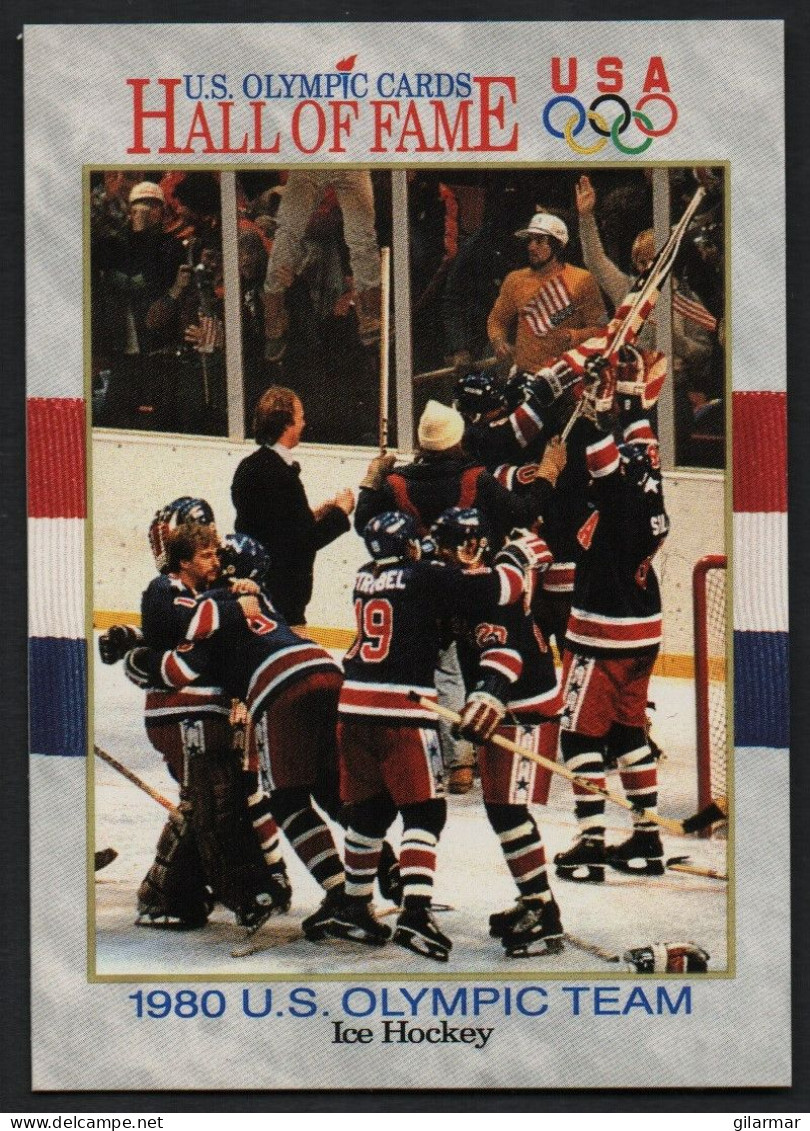 UNITED STATES - U.S. OLYMPIC CARDS HALL OF FAME - ICE HOCKEY - 1980 U.S. OLYMPIC TEAM - # 66 - Trading Cards