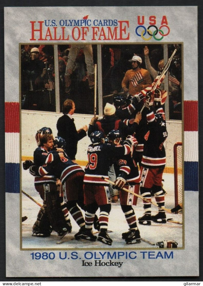 UNITED STATES - U.S. OLYMPIC CARDS HALL OF FAME - ICE HOCKEY - 1980 U.S. OLYMPIC TEAM - # 66 - Trading Cards