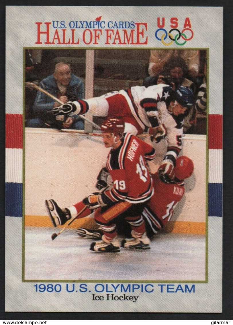 UNITED STATES - U.S. OLYMPIC CARDS HALL OF FAME - ICE HOCKEY - 1980 U.S. OLYMPIC TEAM - # 67 - Trading-Karten