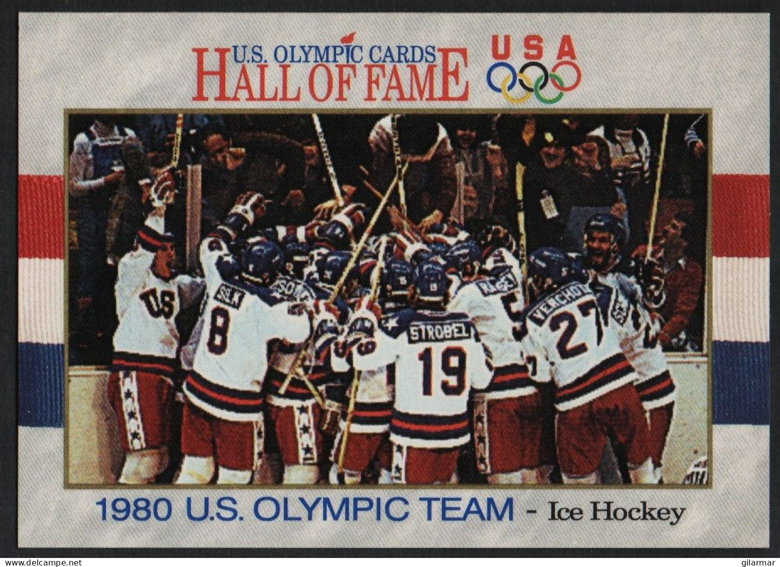 UNITED STATES - U.S. OLYMPIC CARDS HALL OF FAME - ICE HOCKEY - 1980 U.S. OLYMPIC TEAM - # 69 - Trading-Karten