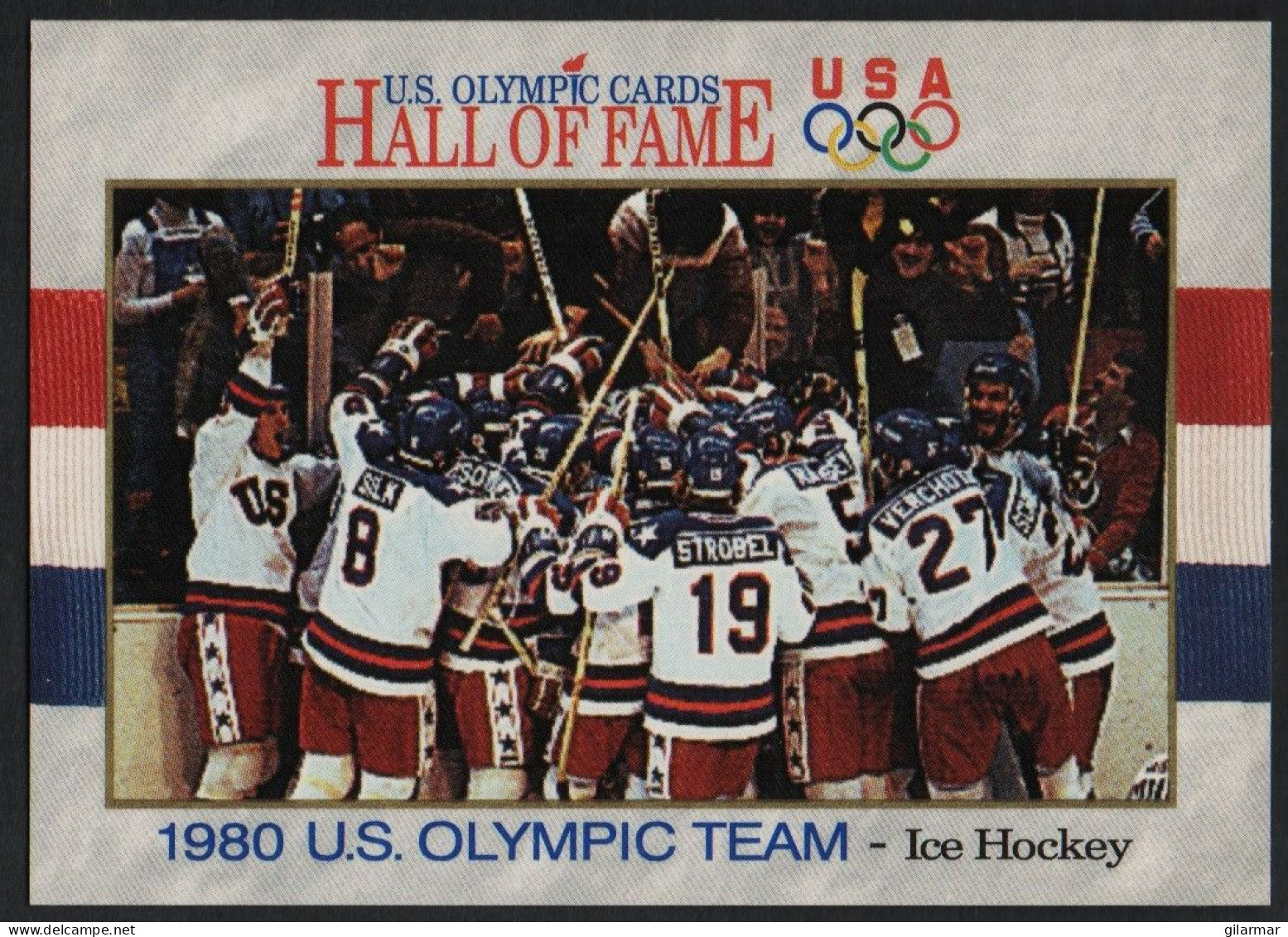 UNITED STATES - U.S. OLYMPIC CARDS HALL OF FAME - ICE HOCKEY - 1980 U.S. OLYMPIC TEAM - # 69 - Trading Cards