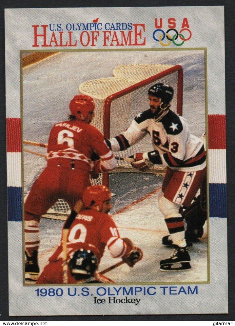 UNITED STATES - U.S. OLYMPIC CARDS HALL OF FAME - ICE HOCKEY - 1980 U.S. OLYMPIC TEAM - # 70 - Trading-Karten