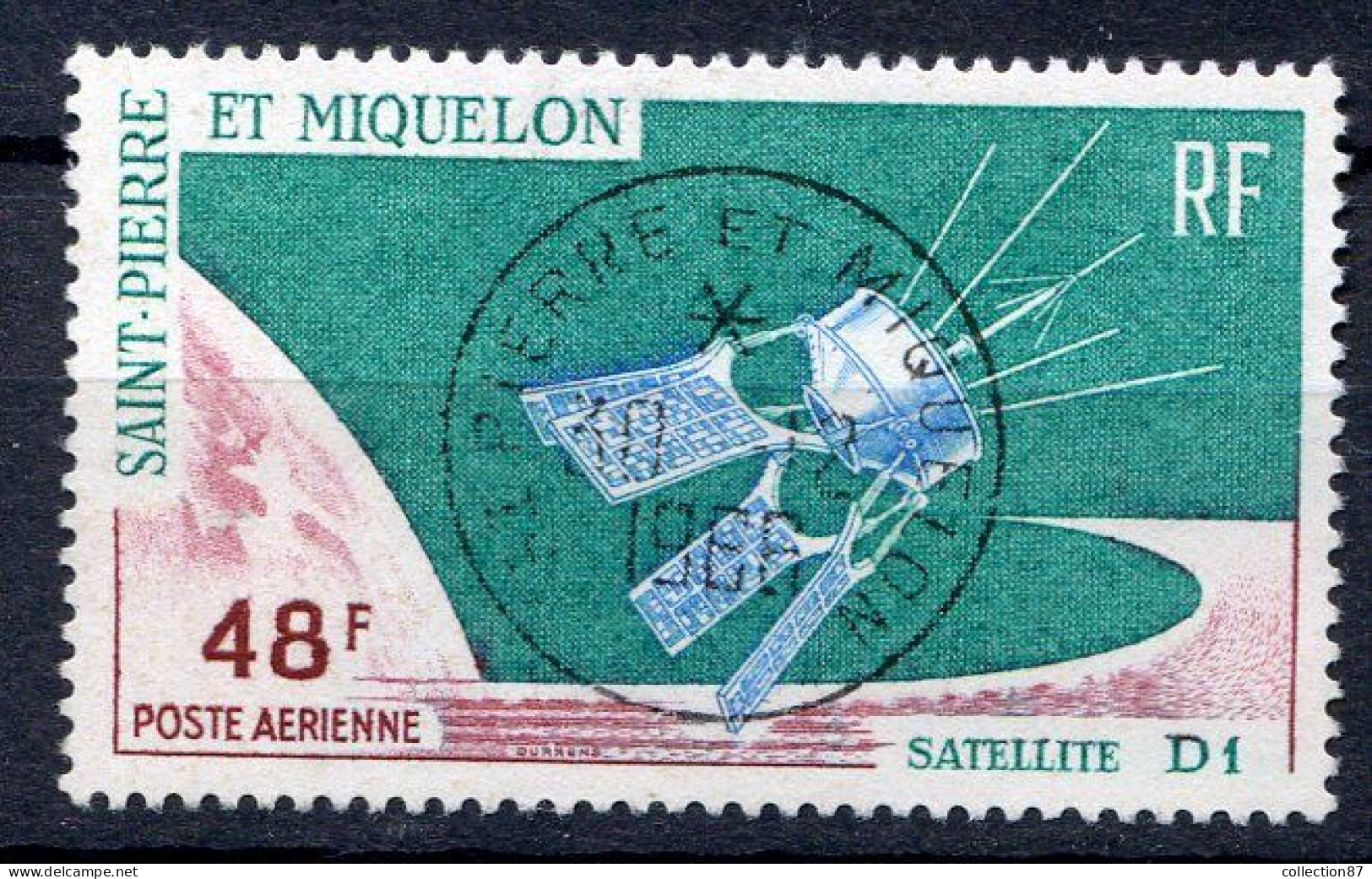 Réf 55 CL2 < -- SAINT PIERRE Et MIQUELON < Yvert PA N° 35 Ø < Oblitéré Ø Used - Gebraucht