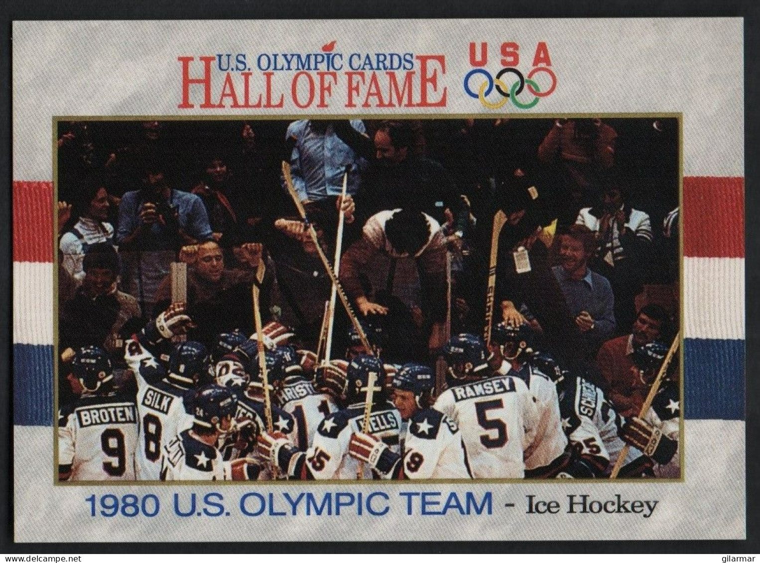 UNITED STATES - U.S. OLYMPIC CARDS HALL OF FAME - ICE HOCKEY - 1980 U.S. OLYMPIC TEAM - # 71 - Trading-Karten