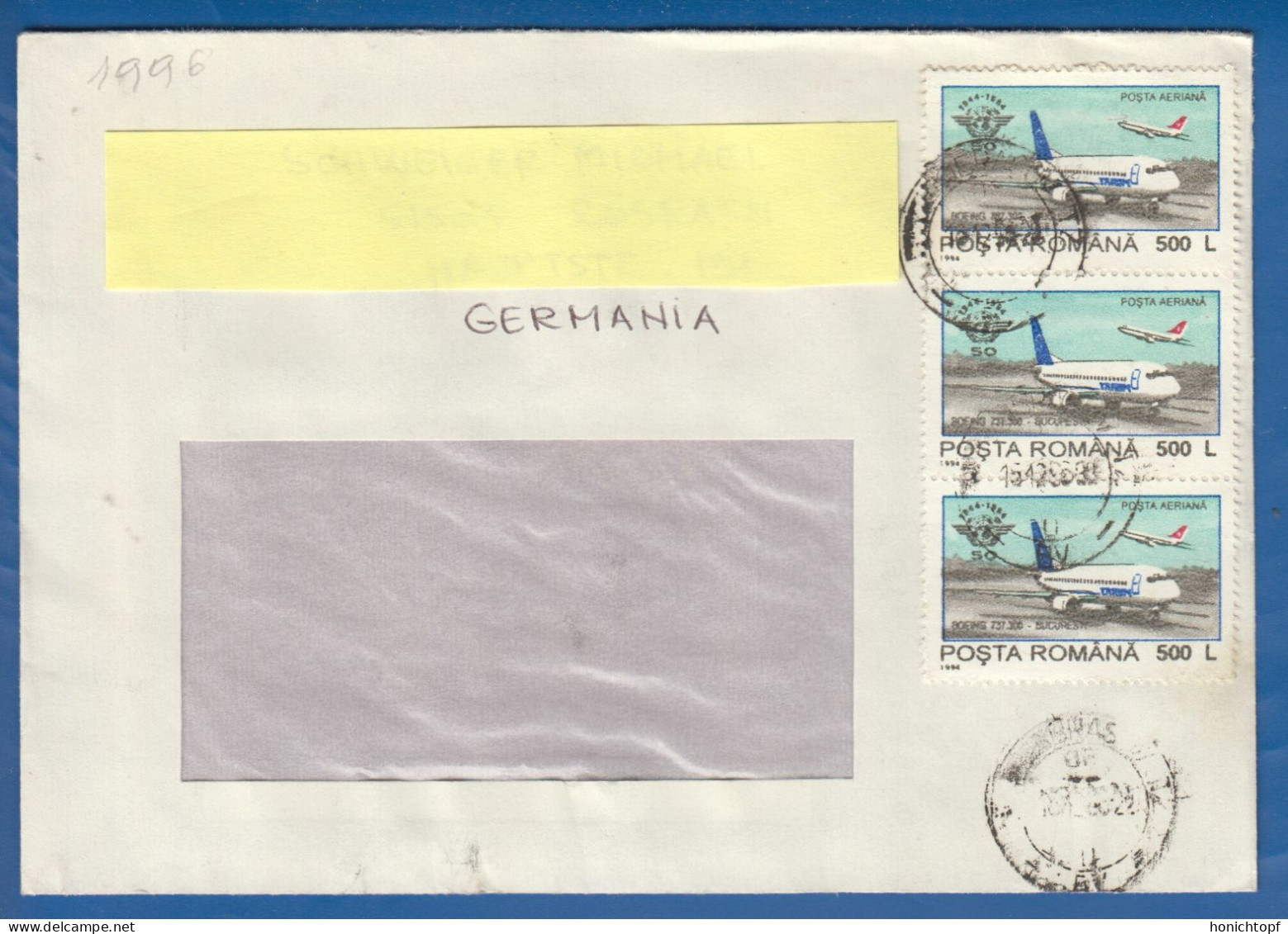 Rumänien; Brief Infla; 1996; Brasov; Romania - Storia Postale