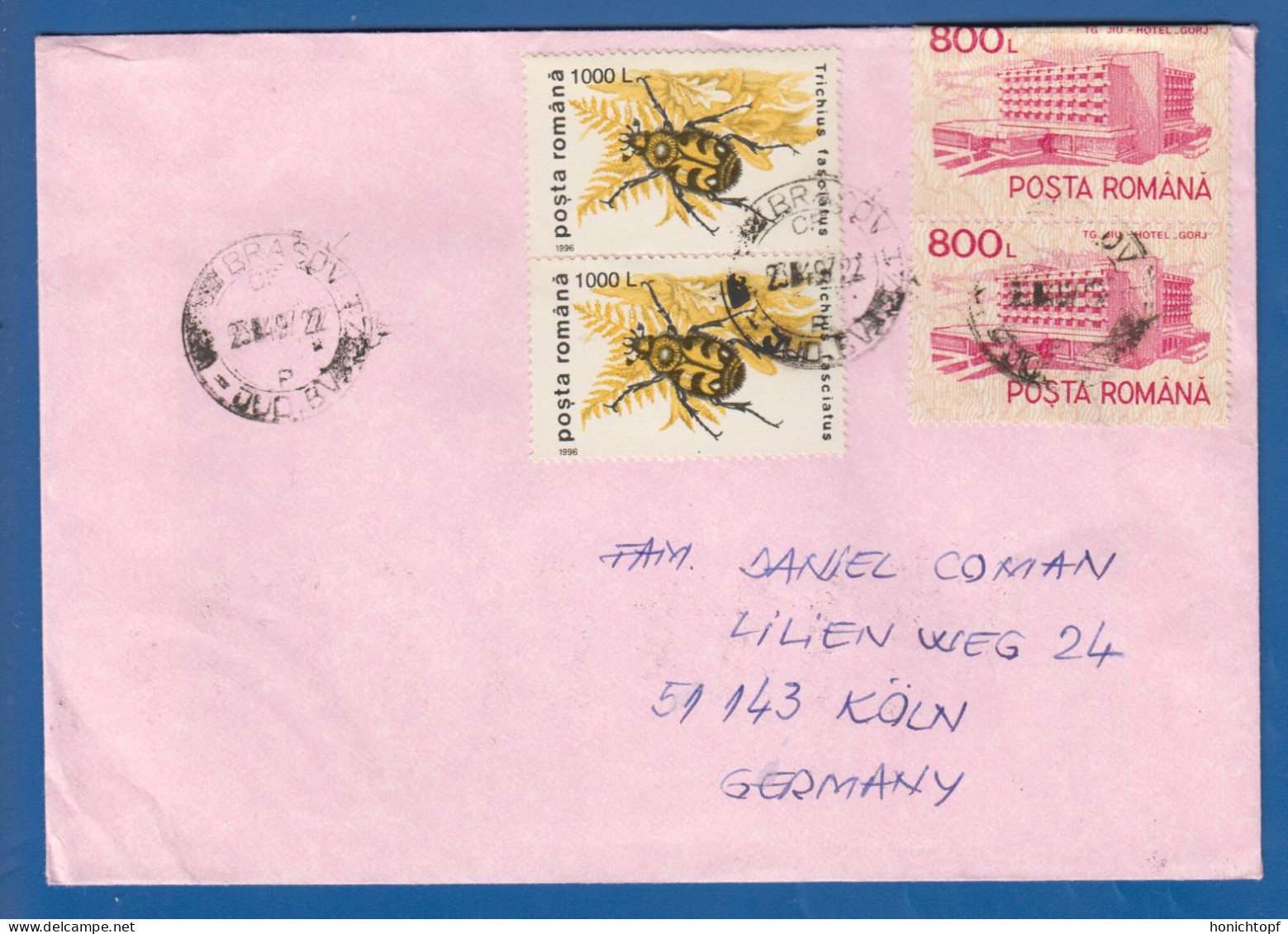 Rumänien; Brief Infla; 1997; Brasov; Romania - Briefe U. Dokumente