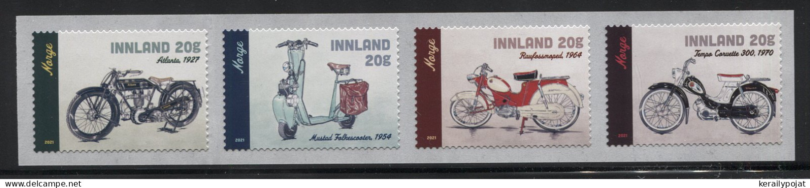 Norway - 2021 Motorcycles Self-adhesive Strip MNH__(THB-4372) - Neufs