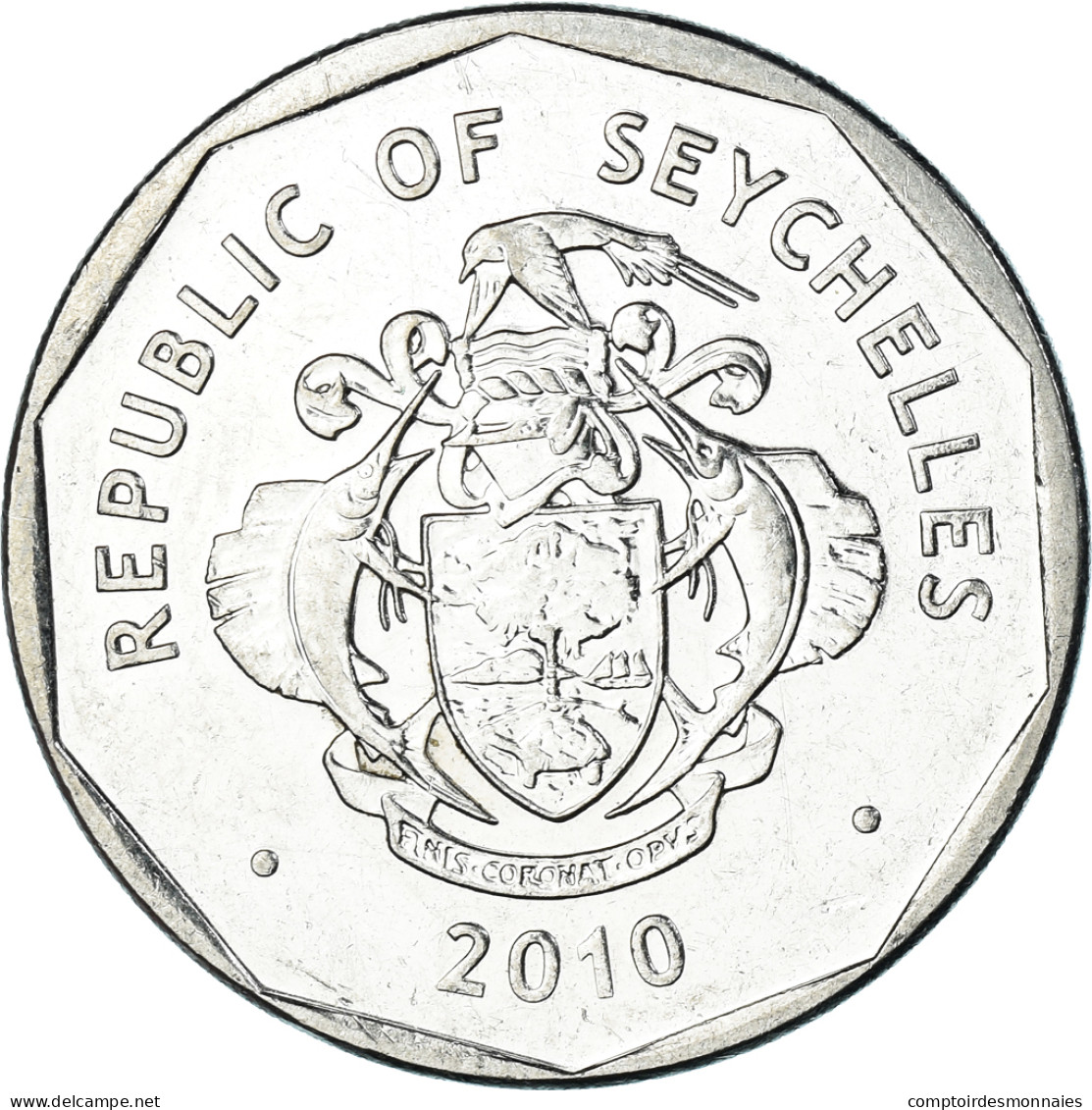 Monnaie, Seychelles, 5 Rupees, 2010 - Seychelles