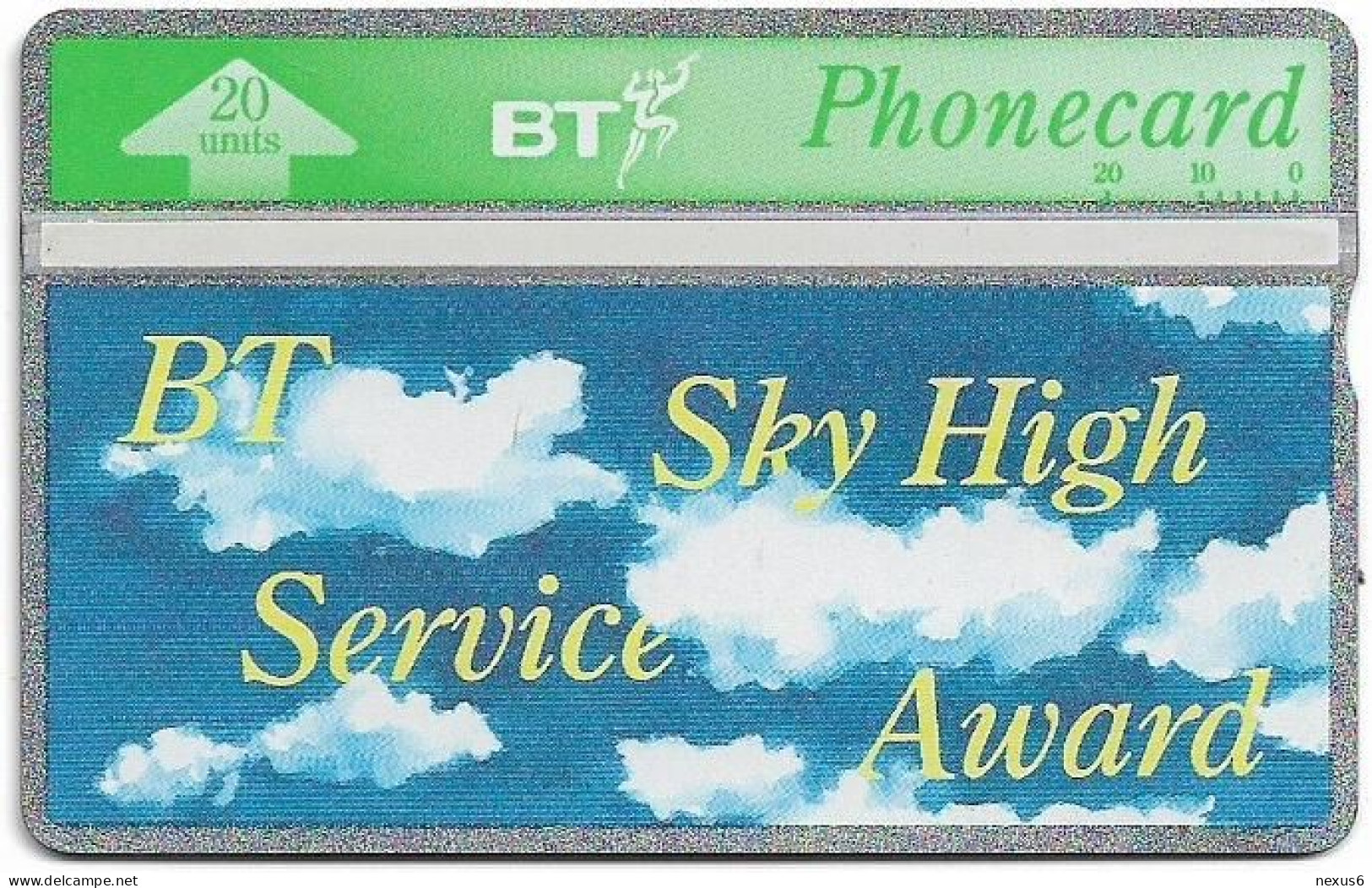 UK - BT - L&G - BTI-054 - BT Sky-High Service Award - 345D - 20U, 1993, 2.000ex, Mint - BT Edición Interna