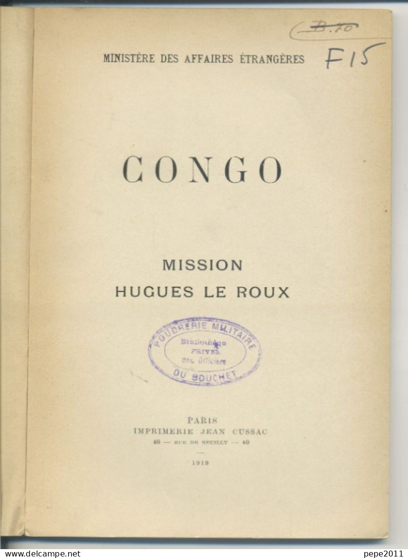 Mission Hugues Le Roux - CONGO - 1919 - Francese