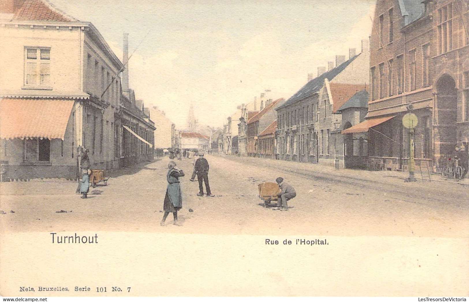 Belgique - Turnhout - Rue De L'hôpital - Edit. Nels - Colorisé - Animé - Enfant - Carte Postale Ancienne - Turnhout