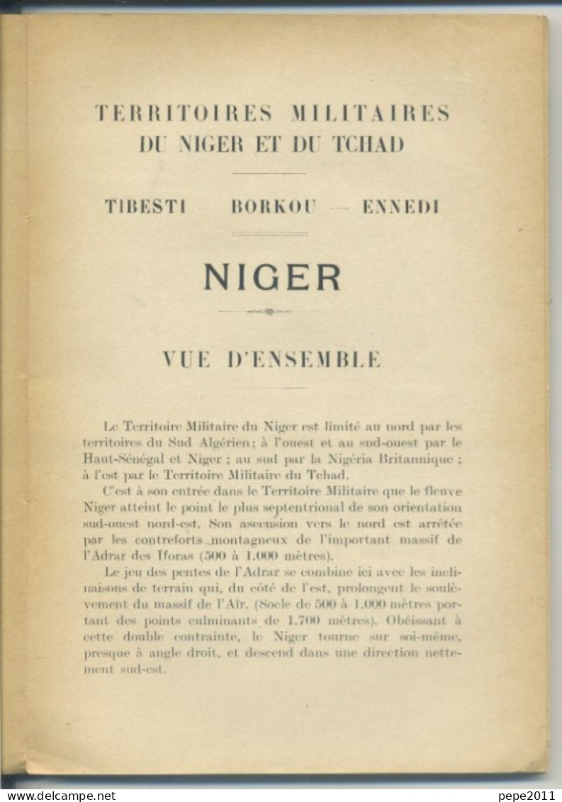 Mission Hugues Le Roux - NIGER Et TCHAD - 1918 - Français