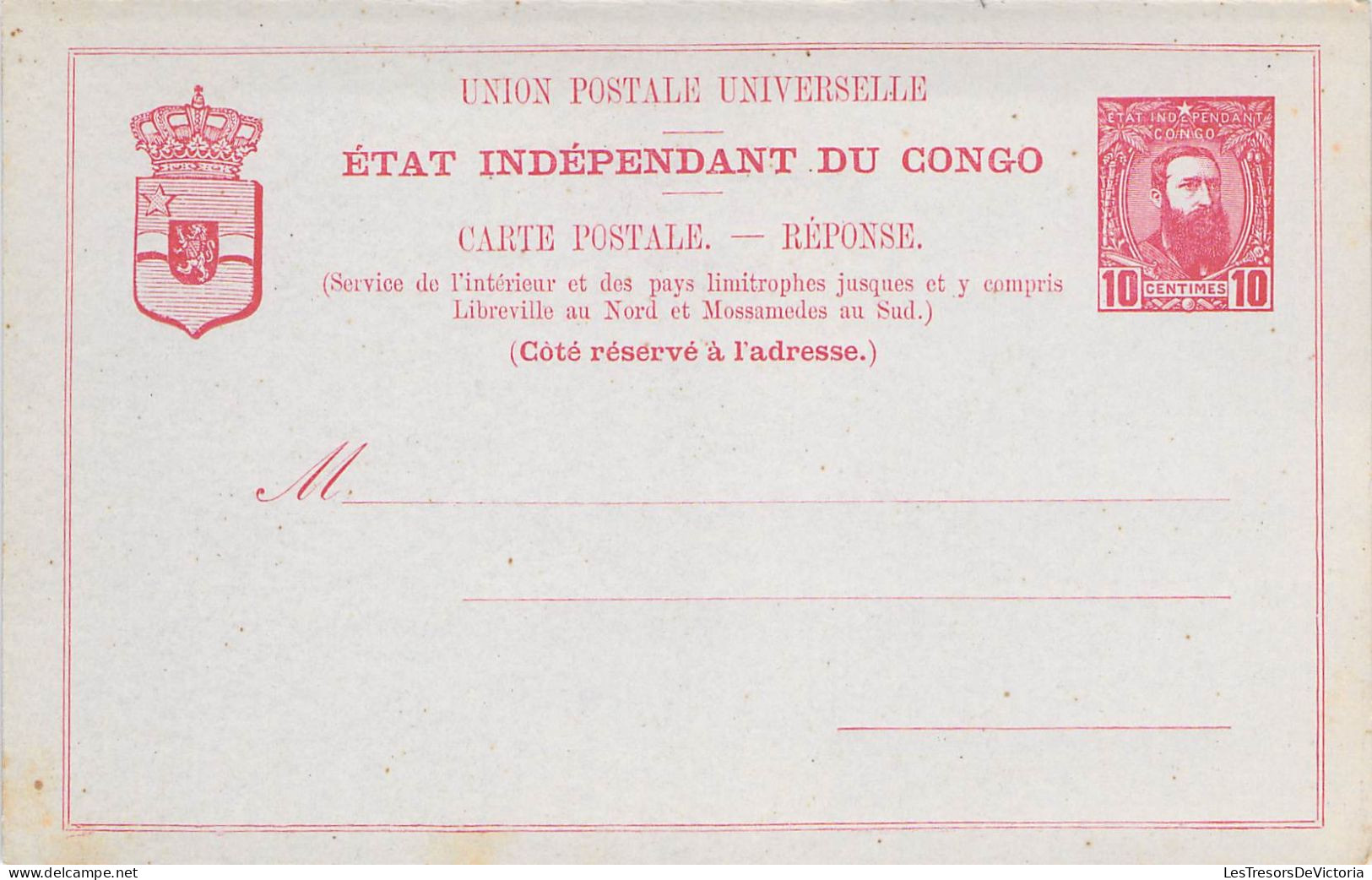 Congo Belge - Etat Indépendant Du Congo - Entier Postal  10 - Carte Postale Ancienne - Belgisch-Kongo