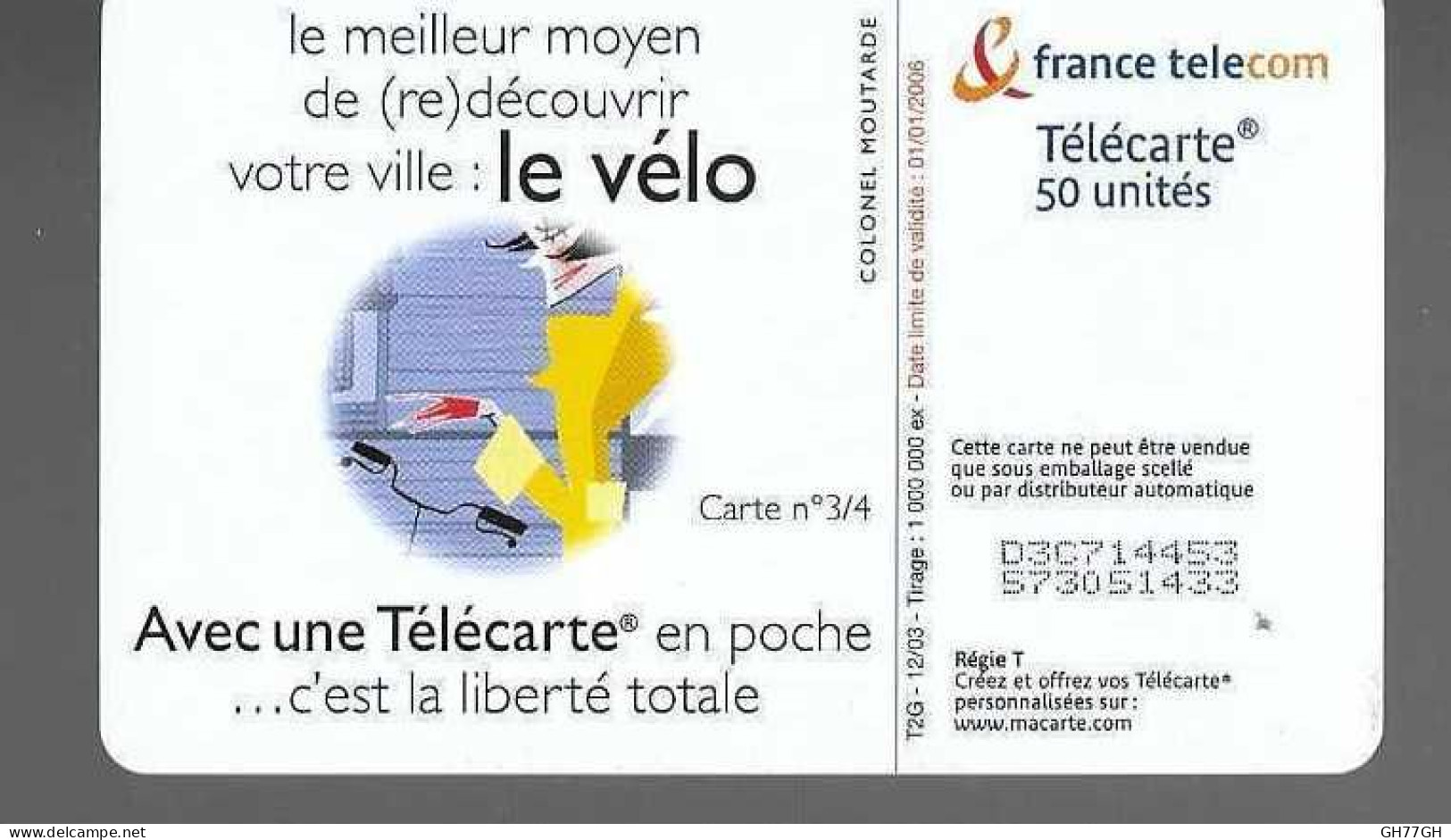 TELECARTE FRANCE TELECOM - 2003