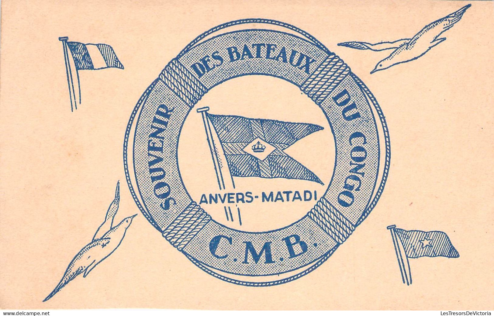 Congo Belge - Souvenir Des Bateaux Du Congo - C.M.B. - Anvers  Matadi -  Carte Postale Ancienne - Belgisch-Kongo