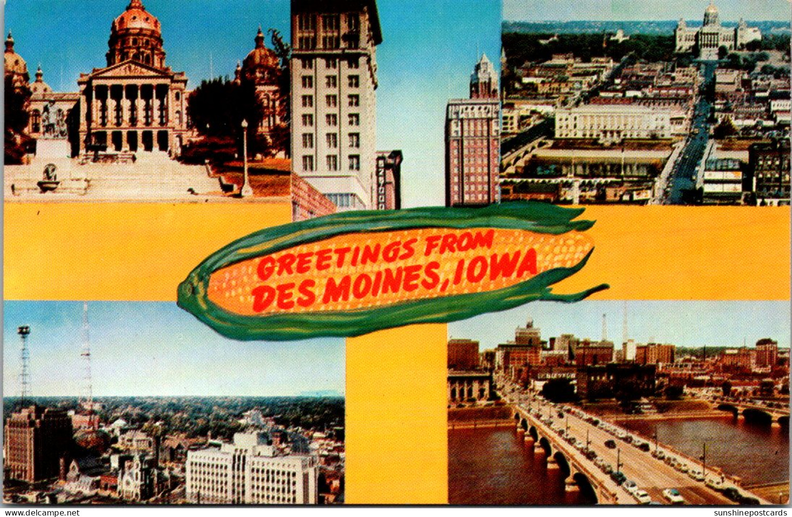 Greetings From Des Moines Iowa Multi View - Souvenir De...