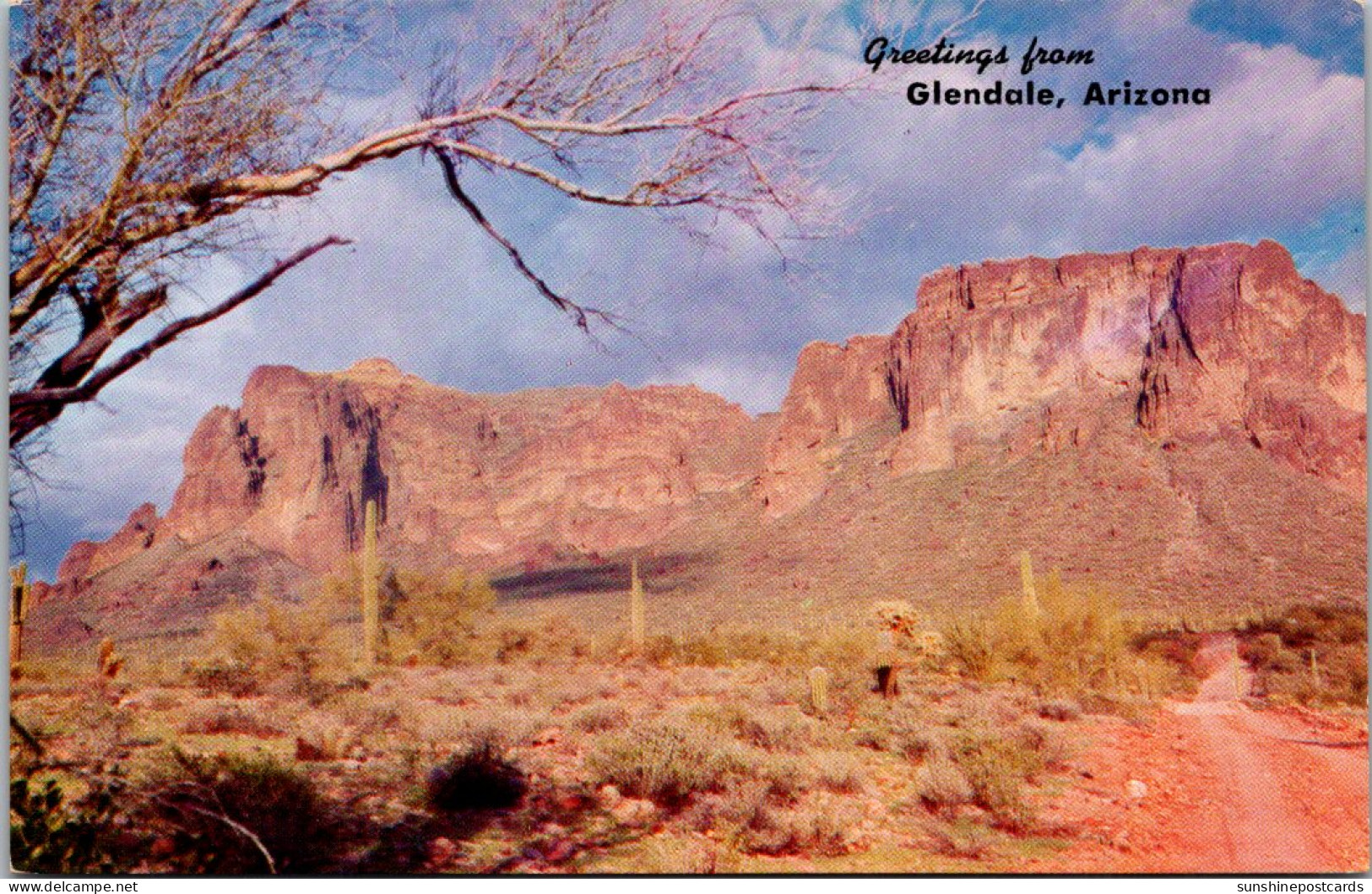 Greetings From Glendale Arizona Showing Superstition Mountain Near Apache Junction - Souvenir De...