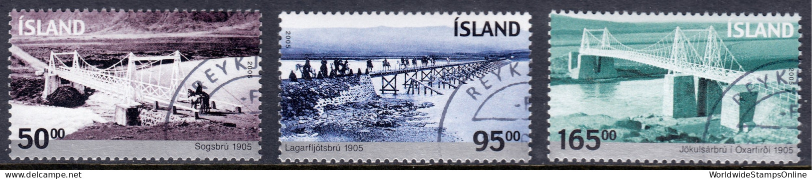 Iceland - Scott #1047-1049 - Used/CTO - SCV $12.00 - Gebruikt