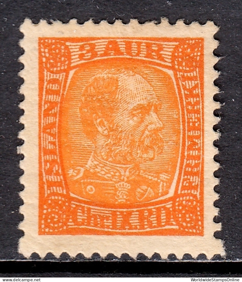 Iceland - Scott #34 - MH - Inverted Watermark, Thin - SCV $7.00 - Unused Stamps