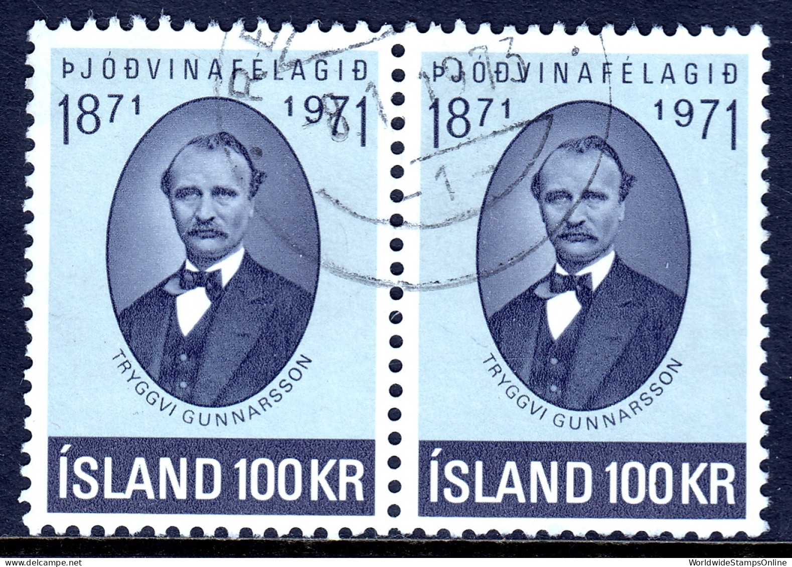 Iceland - Scott #434 - Used Pair - SCV $13.00 - Gebruikt