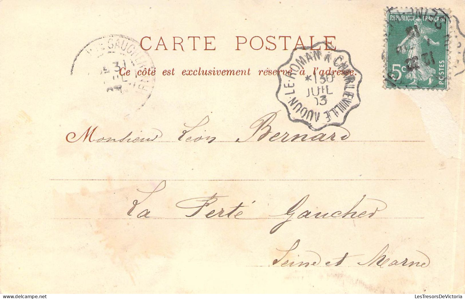 FRANCE - 54 - AUDUN LE ROMAN - Gare - Carte Postale Ancienne - Baccarat