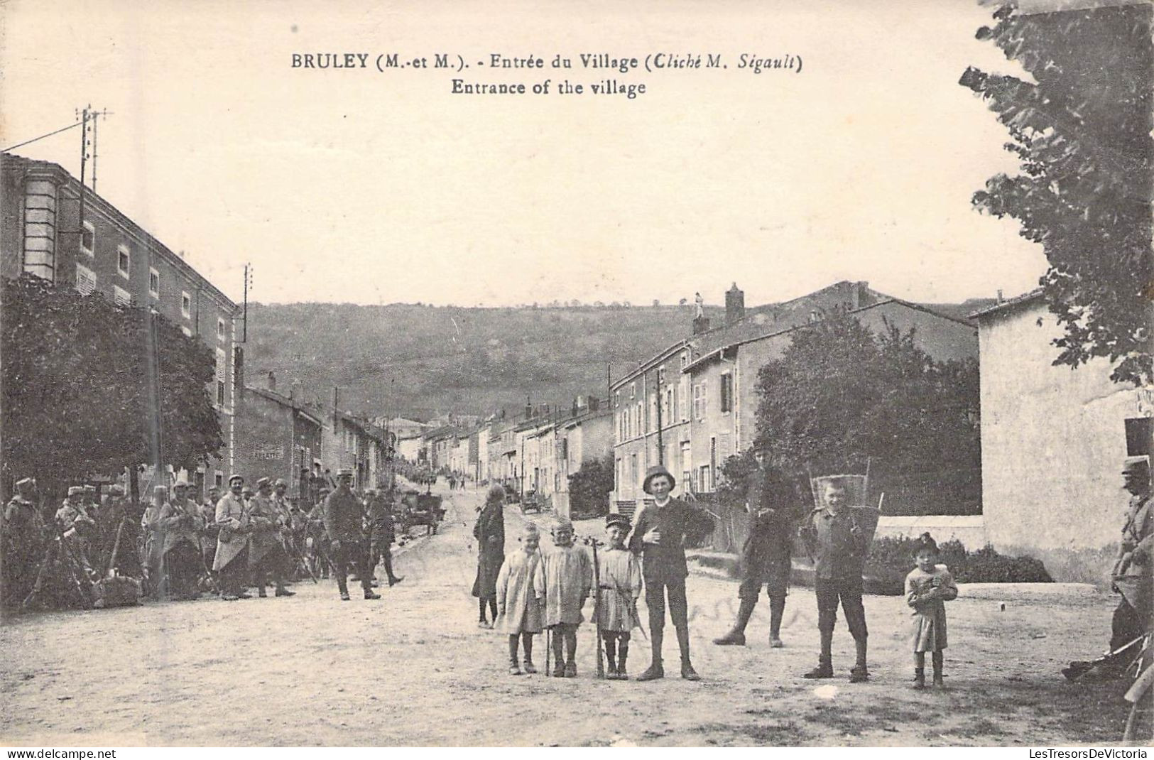 FRANCE - 54 - BRULEY - Entrée Du Village - Carte Postale Ancienne - Maxeville