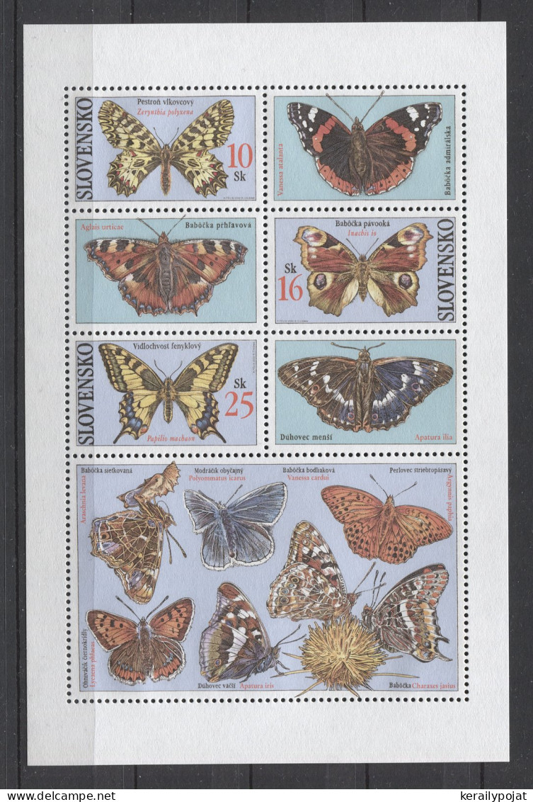 Slovakia - 2002 Butterflies Block MNH__(THB-1136) - Hojas Bloque