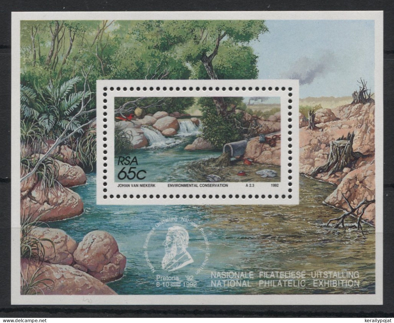 South Africa - 1992 Environmental Protection Block MNH__(TH-21180) - Blocks & Sheetlets