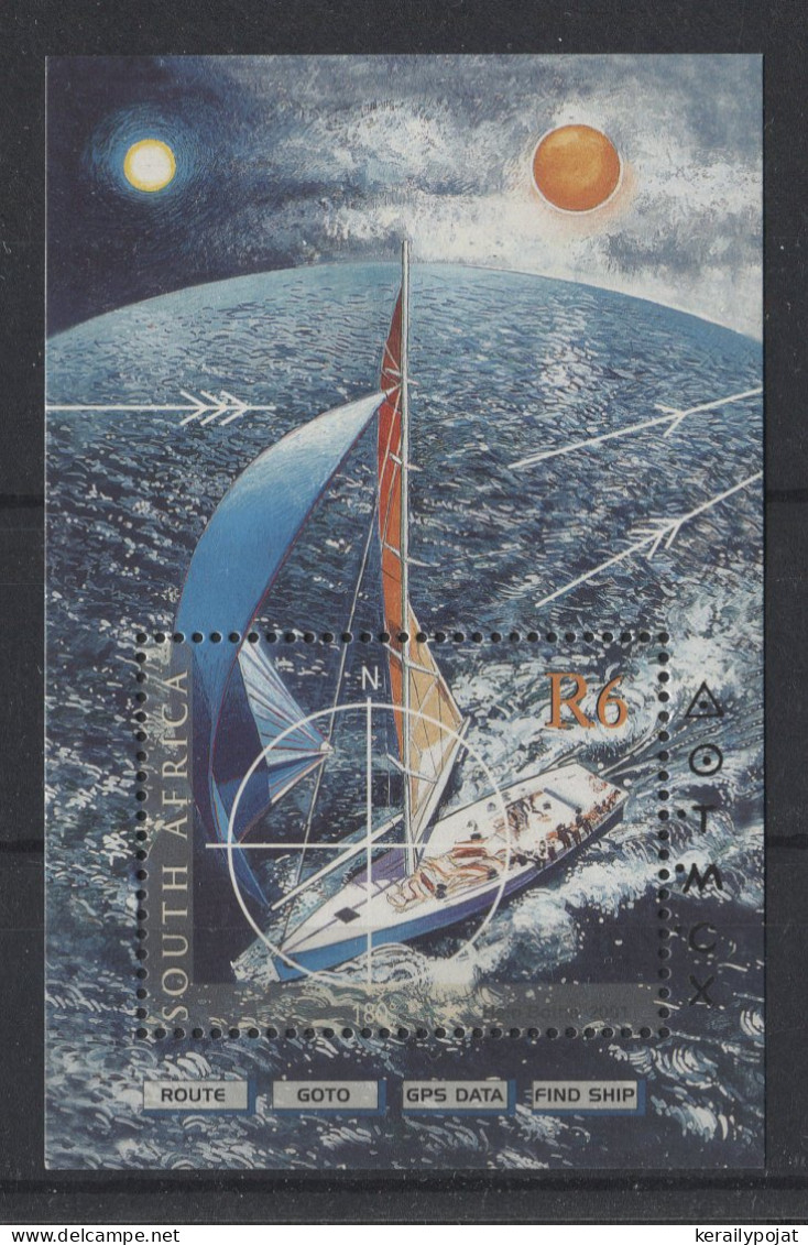 South Africa - 2001 Round The World Sailing Regatta Block MNH__(TH-11790) - Blocchi & Foglietti